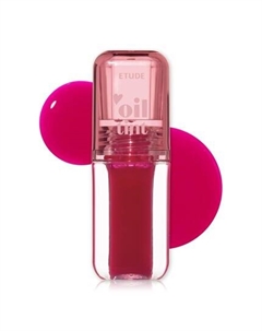 Dear Darling Oil Tint #3 Neon Pink 4.2g Высокоувлажняющее и сильно увлажняющее масло для губ Блеск для губ Гладкие и влажные губы Нелипкий масляный оттенок для губ Для сухих губ K-beauty Etude