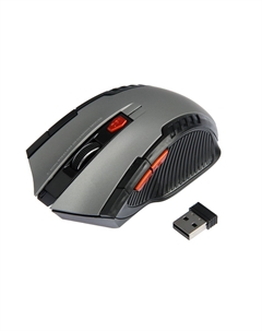 Мышь luazon mb-2.6, беспроводная, оптическая, 1600 dpi, 2xaaa (не в компл.), usb,черно-серая Luazon home