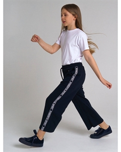 Брюки из футера для девочки School by playtoday