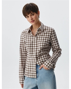 Приталенная рубашка в клетку Sela