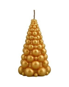 Свеча декоративная Елочка, 8х4.5х4.5 см, в ассортименте Мультидом