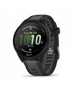 Умные часы Garmin Forerunner 165 черный, серый ремешок 43мм
