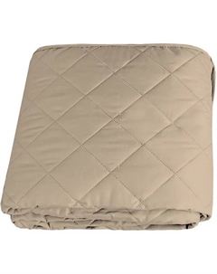 Покрывало двустороннее Melissa 200x220 см микрофибра стёганая цвет бежево-коричневый Без бренда
