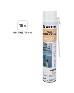 Пена монтажная бытовая летняя 18 л 575 мл Axton