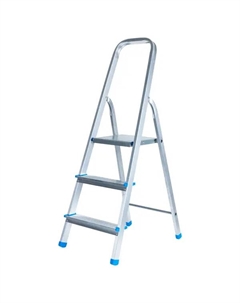 Стремянка алюминиевая STR-AL-3 3 ступени, максимальная нагрузка 150 кг Ladderbel
