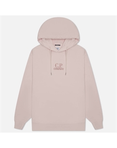 Мужская толстовка Cotton Diagonal Fleece Logo Hoodie Resist Dyed C.p. company