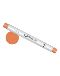 Маркер двухсторонний на спиртовой основе Brush №212 терракота Stylefile