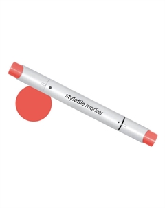 Маркер двухсторонний на спиртовой основе Brush №360 киноварь Stylefile