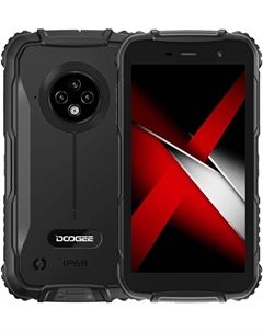 Смартфон DOOGEE S35, 5" 720x1280 IPS, MediaTek MT6737, 3Gb RAM, 16Gb, 3G/4G, Wi-Fi, BT, 3xCam, 2-Sim, 4350 мА⋅ч, Micro-USB, Android 10, черный, ударопрочный корпус Doogee
