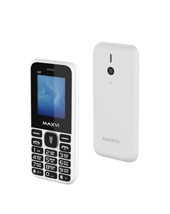 Мобильный телефон MAXVI C27, 1.77" 160x128 TFT, Spreadtrum SC6531, 32Mb RAM, 32Mb, BT, 1xCam, 2-Sim, 600mAh, micro-USB, белый (C27 white) Maxvi
