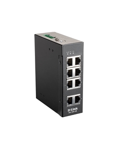Коммутатор DIS-100E-8W, кол-во портов: 8x1 Гбит/с, на DIN-рейку (DIS-100E-8W/A1A) D-link