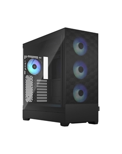 Корпус Pop XL Air RGB Black TG Clear Tint, EATX, Full-Tower, 2xUSB 3.0, RGB подсветка, черный, без БП (FD-C-POR1X-06) Fractal design