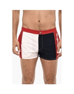 Плавки-шорты с цветными блоками и логотипом сбоку, Multicolor Dsquared2