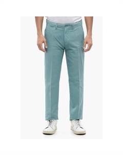 Хлопковые брюки с пуговицами, Light Blue Corneliani