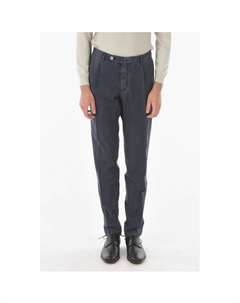 Брюки из натуральной шерсти с одинарной складкой, Blue Corneliani