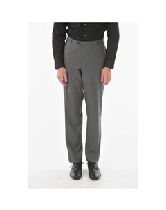 Свободные брюки LEADER из сверхтонкой натуральной шерсти с плетением «рогожка» P, Gray Corneliani