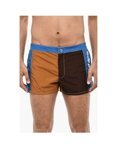 Плавки-шорты с цветными блоками и логотипом сбоку, Multicolor Dsquared2