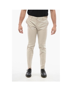 Брюки из текстурированного хлопка с петлей для ремня, Beige Corneliani