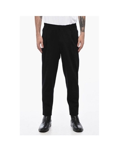 CC COLLECTION Трикотажные брюки с одинарной складкой, Black Corneliani