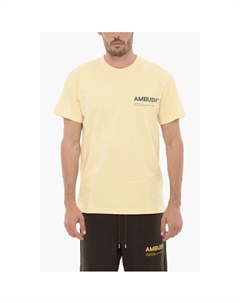 Однотонная футболка с круглым вырезом и напечатанным логотипом, Yellow Ambush