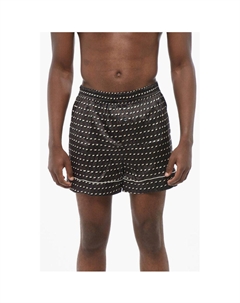 Пижамные шорты из смесового шелка с монограммой, Multicolor Dsquared2