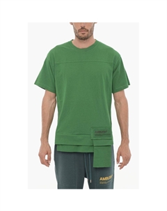Однотонная футболка AMAZON SEA FOAM с круглым вырезом и карманом на талии, Green Ambush