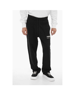 Джоггеры WORKSHOP из хлопка с флисом и кулиской на талии, Black Ambush