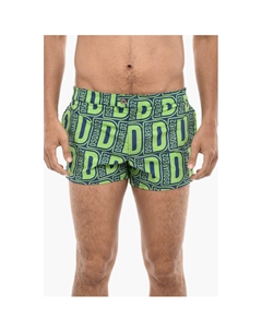 Плавки-шорты MIDI с принтом логотипа по всей поверхности, Green Dsquared2