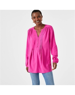 Туника из вуали длинные рукава синий Anne weyburn