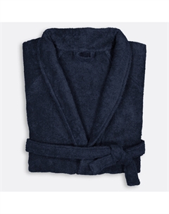 Халат махровый с шалевым воротником 450 гм синий La redoute interieurs