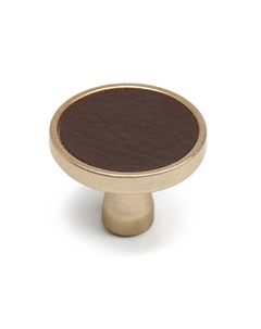 Ручка-кнопка рк103, d=33 мм, пластик, цвет матовое золото Cappio