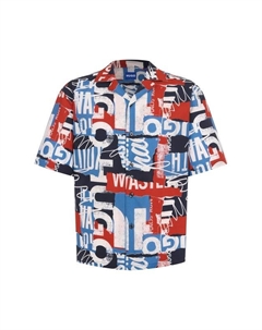 Хлопковая рубашка Hugo blue