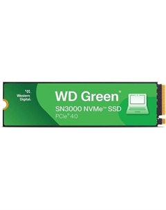 SSD накопитель Green SN3000 500ГБ, M.2 2280, PCIe 4.0 x4, NVMe, M.2 Wd