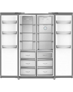 Холодильник двухкамерный Бирюса SBS 644 I Side by Side, инверторный серебристый