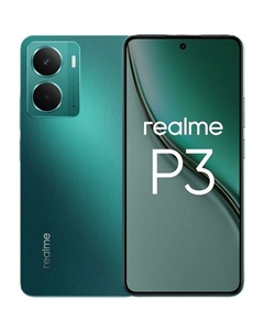 6.67" Смартфон REALME P3 5G 12/256Gb, RMX5079, NFC, AMOLED, 120Гц, 6000мAч, зеленый Realme