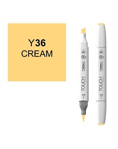 Маркер спиртовой BRUSH Touch Twin цв. Y36 кремовый Shinhan art (touch)
