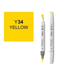 Маркер спиртовой BRUSH Touch Twin цв. Y34 желтый Shinhan art (touch)