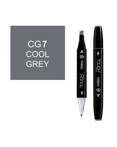 Маркер спиртовой BRUSH Touch Twin цв. CG7 холодный серый Shinhan art (touch)