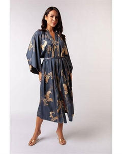 Халат с принтом и поясом Esfir