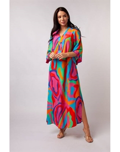 Платье макси расклешенное с принтом Esfir