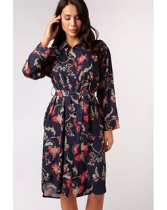 Халат с принтом и поясом Esfir