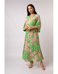 Платье макси расклешенное с принтом Esfir