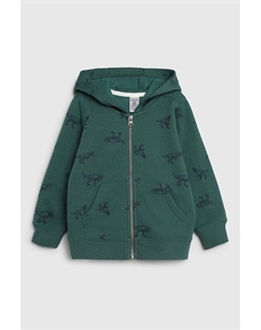 Толстовка хлопковая на молнии с принтом Динозавр Carter`s
