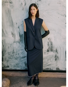 Жилет с необработанным краем Emka