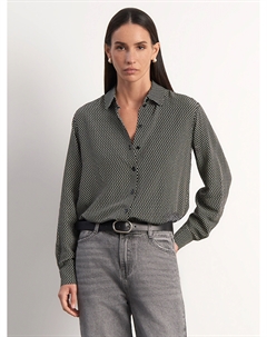 Рубашка с принтом из 100% вискозы Emka