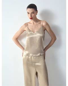 Топ на бретелях из ацетата Emka