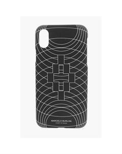 Черный ПВХ чехол для телефона Marcelo Burlon, Black Marcelo burlon