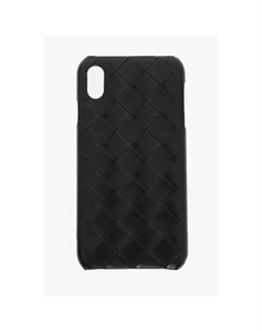 Чехол из плетеной кожи для iPhone XS MAX Bottega Veneta, Black Bottega veneta