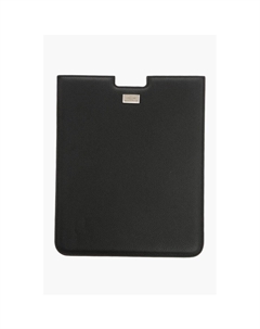 Чехол для телефона из черной телячьей кожи Corneliani, Black