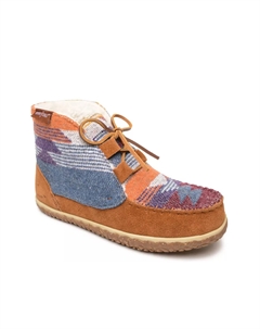 Torrey Угги Slipper, Brown/Multicolor Suede Minnetonka